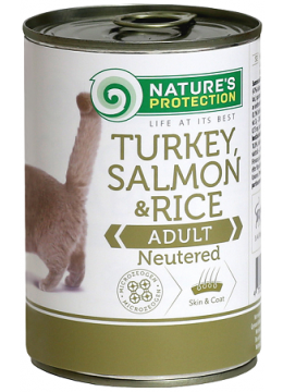 Nature's Protection Adult Cat Neutered Turkey Salmon & Rice