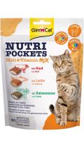 GimCat Nutri Pockets Malt Vitamin Mix ласощі мікс