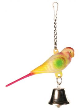 Trixie пластиковий папуга з дзвіночком
