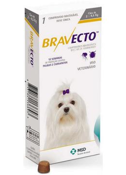 Bravecto Таблетки для собак від 2 до 4,5 кг