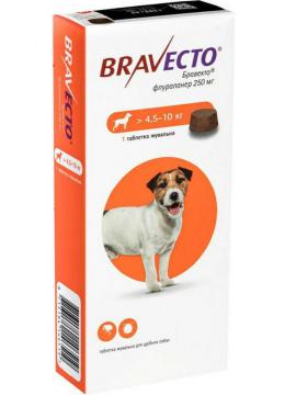 Bravecto Таблетки для собак від 4,5 до 10 кг