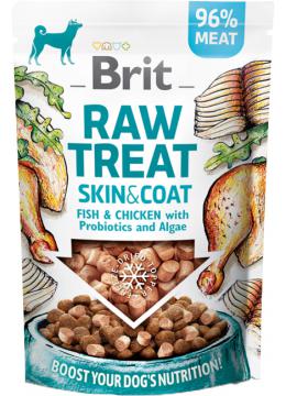 Brit Raw Treat Skin & Coat Freeze-dried з рибою та куркою