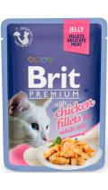 Brit Premium Pouch шматочки з курячого філе в желе