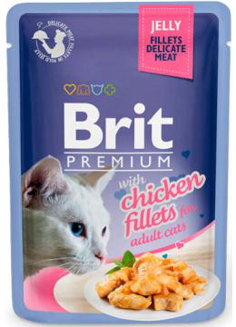 Brit Premium Pouch шматочки з курячого філе в желе