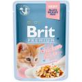 Изображение 1 - Brit Premium Pouch шматочки з курячого філе в соусі для кошенят