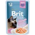Изображение 1 - Brit Premium Pouch шматочки з філе лосося в соусі для стерилізованих кішок