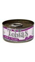 Tobias консерви для собак з куркою та індичкою