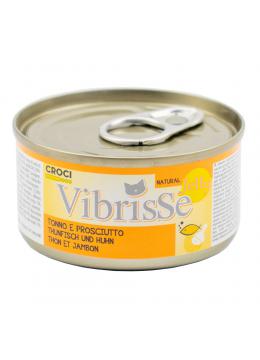 Vibrisse консерви для кішок з тунцем і курячою шинкою в желе
