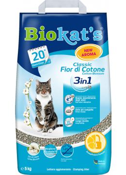 Biokat's Fior de Cotton 3in1 наповнювач комкующийся