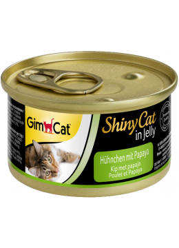 GimCat ShinyCat консерви курча з папайєю