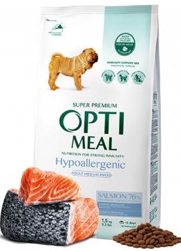Optimeal Medium & Maxi Adult Dog Hypoallergenic гіпоалергенний корм з лососем