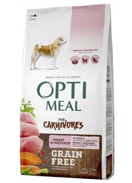 Optimeal Grain-Free Adult Dog беззерновой корм з індичкою і овочами
