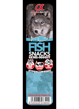 Alpha Spirit Snacks ласощі для собак з рибою