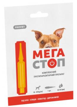 Природа Provet Мега Стоп Краплі для собак від 10 кг до 20 кг 