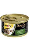 GimCat ShinyCat консерви курча з котячою м'ятою