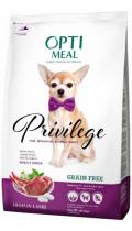 Optimeal Privilege Grain-Free Adult Dog беззерновой корм з ягням