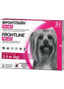 Frontline Tri-Act XS для собак вагою 2-5 кг