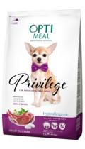 Optimeal Privilege Hypoallergenic Adult Dog корм з ягням і рисом
