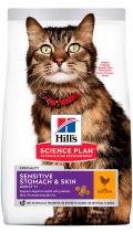 Hill's SP Feline Adult Sensitive Stomach & Skin з куркою