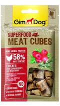 GimDog Superfood Meat Cubes Лакомство с курицей, клюквой и розмарином