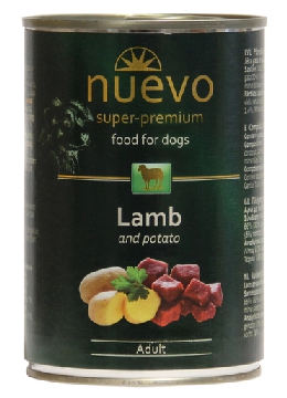 Nuevo Adult Dog для дорослих собак з ягням і картоплею