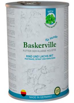 Baskerville Dog Лосось і яловичина з пастернаком, шпинатом і зеленню