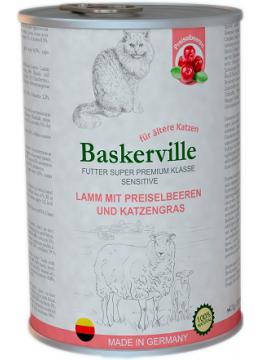 Baskerville Cat Sensitive ягня з журавлиною і котячою травою