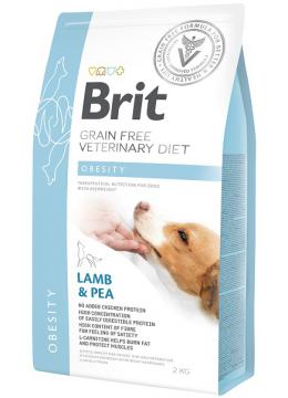 Brit Veterinary Diet Obesity для собак з ягням і горохом
