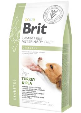 Brit Veterinary Diet Diabetes для собак з індичкою і горохом