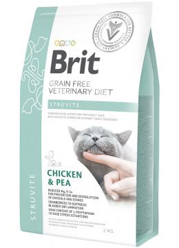 Brit Veterinary Diet Struvite для кішок з куркою і горохом