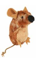 Trixie Мишка плюшева коричнева з пищалкою
