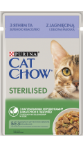 Cat Chow Adult Sterilised ягня і зелена квасоля в желе