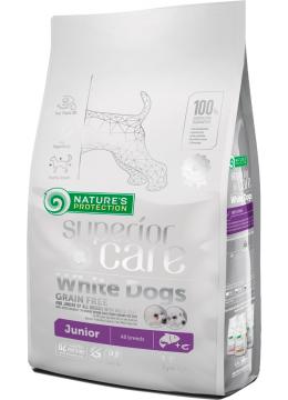 Nature's Protection Junior All Breeds White Dogs Лосось