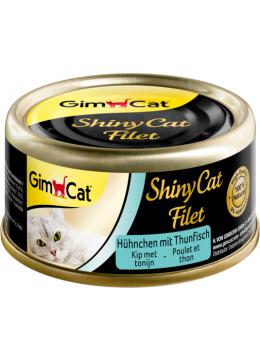 GimCat ShinyCat Filet консерви курча з тунцем