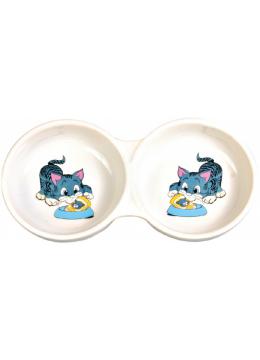 Trixie Double Bowl миска керамічна подвійна