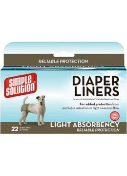 Simple Solution Disposable Diaper Liners-Flow Light гігієнічні прокладки для собак, 22шт