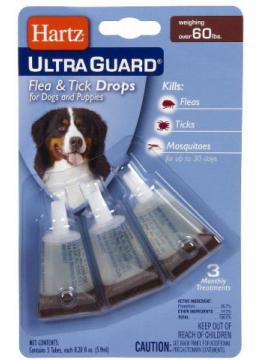 Hartz UltraGuard Flea&Tick 3in1 краплі для собак від 28 кг
