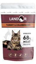 Landor Sterilized Cat з індичкою і журавлиною