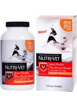 Nutri-Vet Joint Health Plus Perna Mussel Таблетки з глюкозаміном для собак