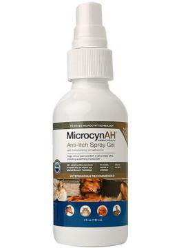 MicrocynAH Anti-Itch Спрей-гель з диметиконом проти свербіння шкіри для всіх видів тварин