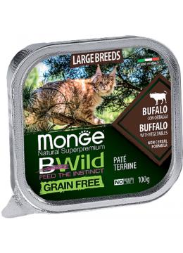 Monge BWild Grain Free Cat Large Breed з м'ясом буйвола паштет