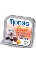 Monge Dog Fruit c качкою і апельсином шматочки в паштеті