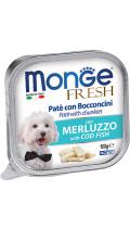 Monge Dog Fresh c м'ясом тріски в паштеті