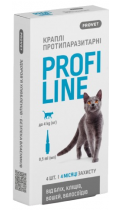 Природа Provet Profiline Краплі від бліх та кліщів для котів вагою до 4х кг