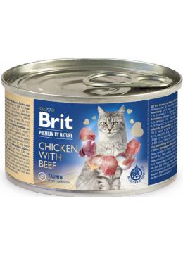 Brit Premium by Nature Cat курка і яловичина
