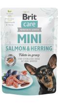 Brit Care Mini філе лосося і оселедця в соусі для стерилізованих собак