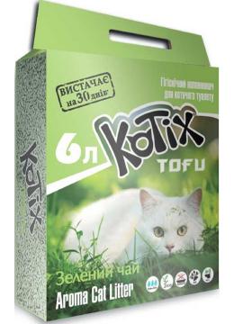 Kotix Tofu Green Tea соєвий наповнювач з запахом зеленого чаю