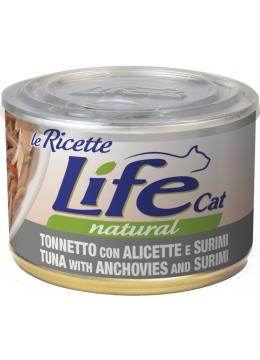 LifeCat Lericette тунець з анчоусами і крабами