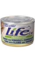 LifeCat Lericette тунець з мідіями і креветками