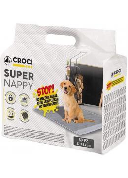 Croci Super Nappy пелюшки для собак з активованим вугіллям 84х57